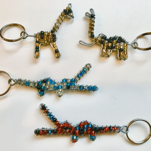 4 African (Tanzanian) key rings